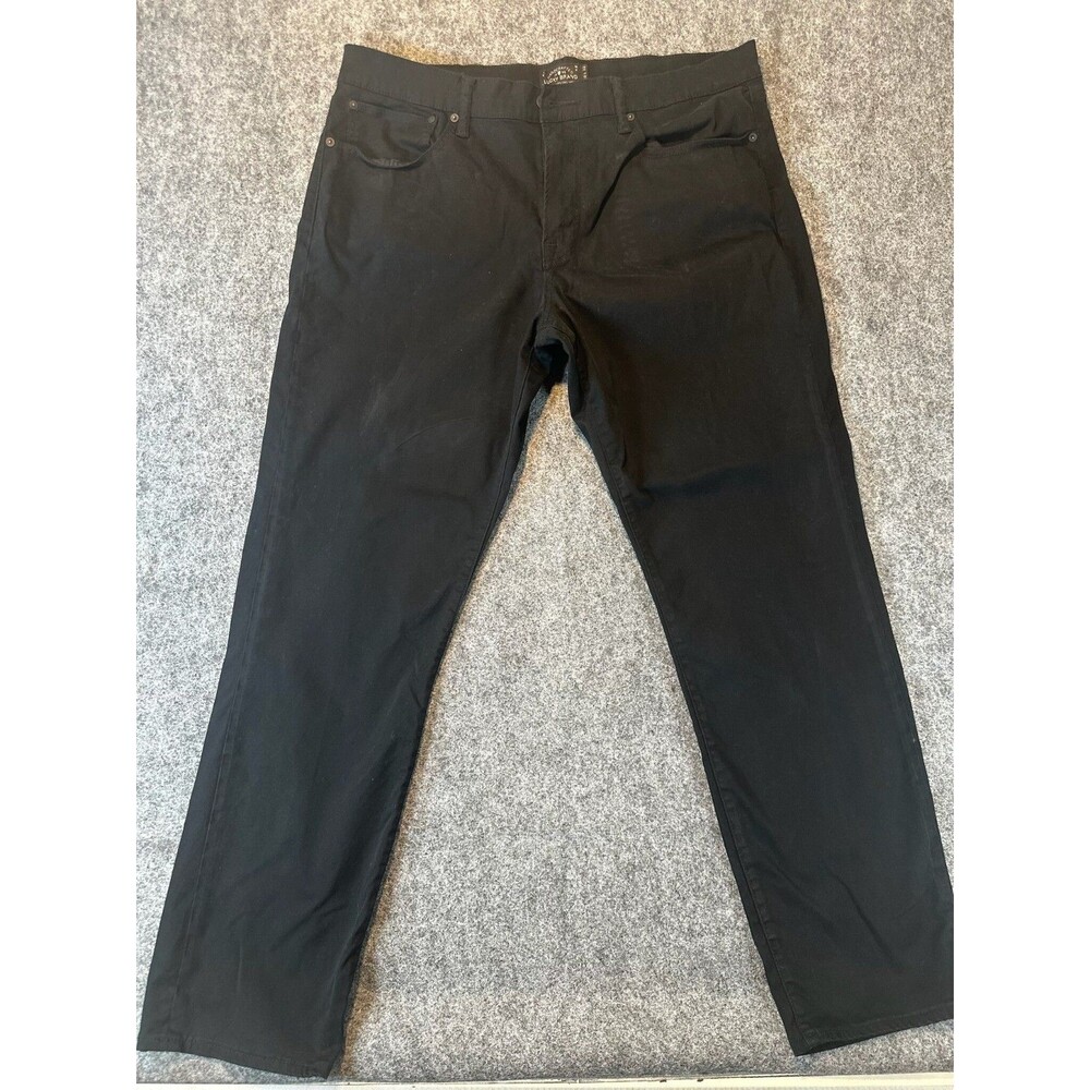 Lucky Brand Jeans Mens 38x32 Black 121 Heritage Slim Straight Leg Classic Denim